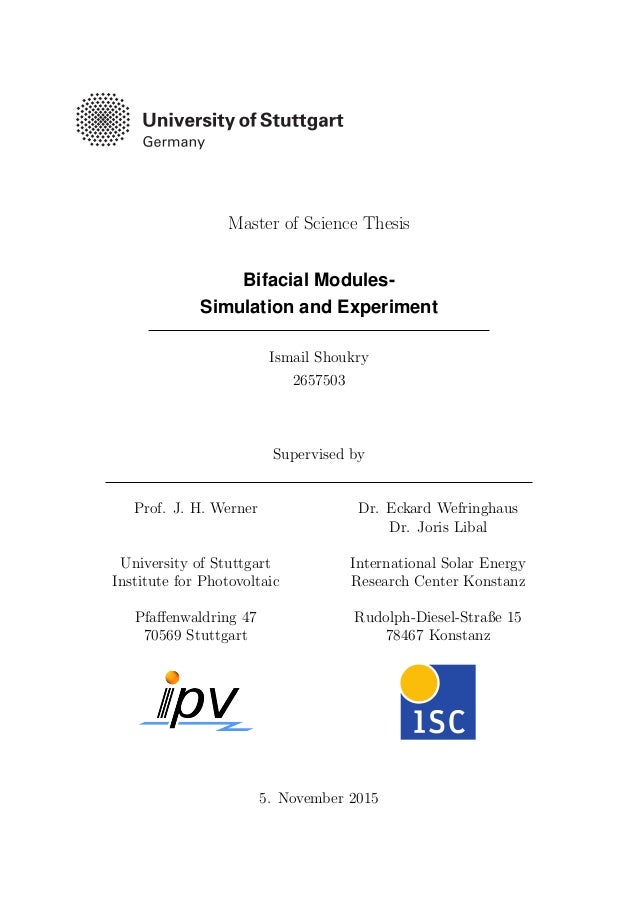 Phd thesis simulation